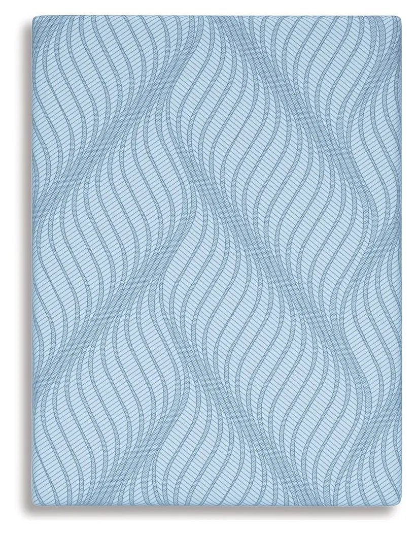 Peak 2.0 10 Memory Foam Mattress with blue wavy patterned cover Unique Piece Furniture on Tampa Home & Garden Store