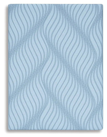 Peak 2.0 10 Memory Foam Mattress with blue wavy patterned cover Unique Piece Furniture on Tampa Home & Garden Store