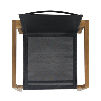 Belfast Dining Chair Set with Mesh Seating, acacia wood frame, outdoor (Set of 2) HouseOfZazla on Tampa Home & Garden Store