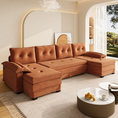 U Shaped Sleeper Sofa for a Cozy Living Room
