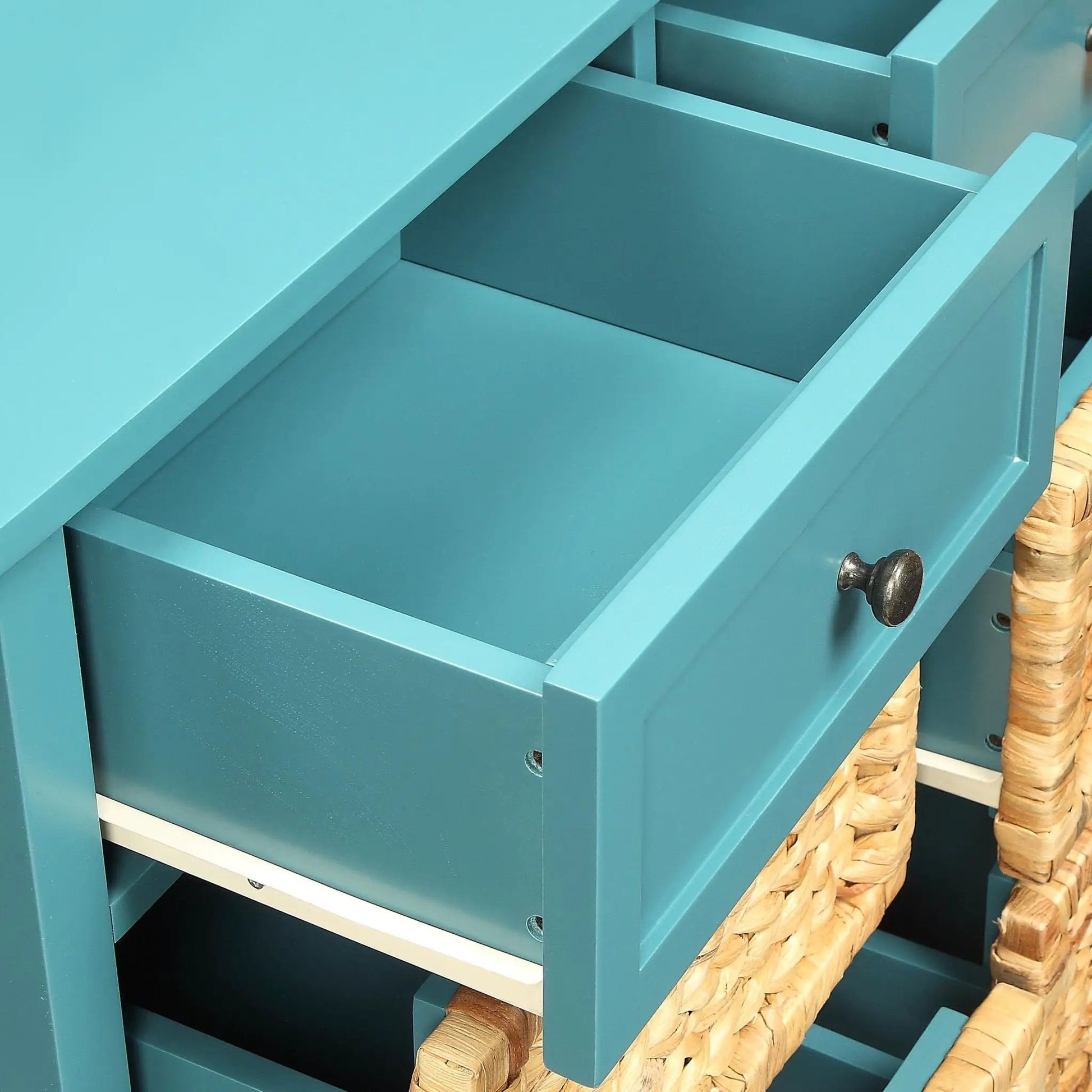 Flavius Console Cabinet teal blue sideboard with drawers Unique Piece Furniture on Tampa Home & Garden Store