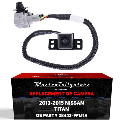 Backup camera for Nissan Titan (2013-2015) by Master Tailgaters with gray connector on Tampa Home & Garden Store