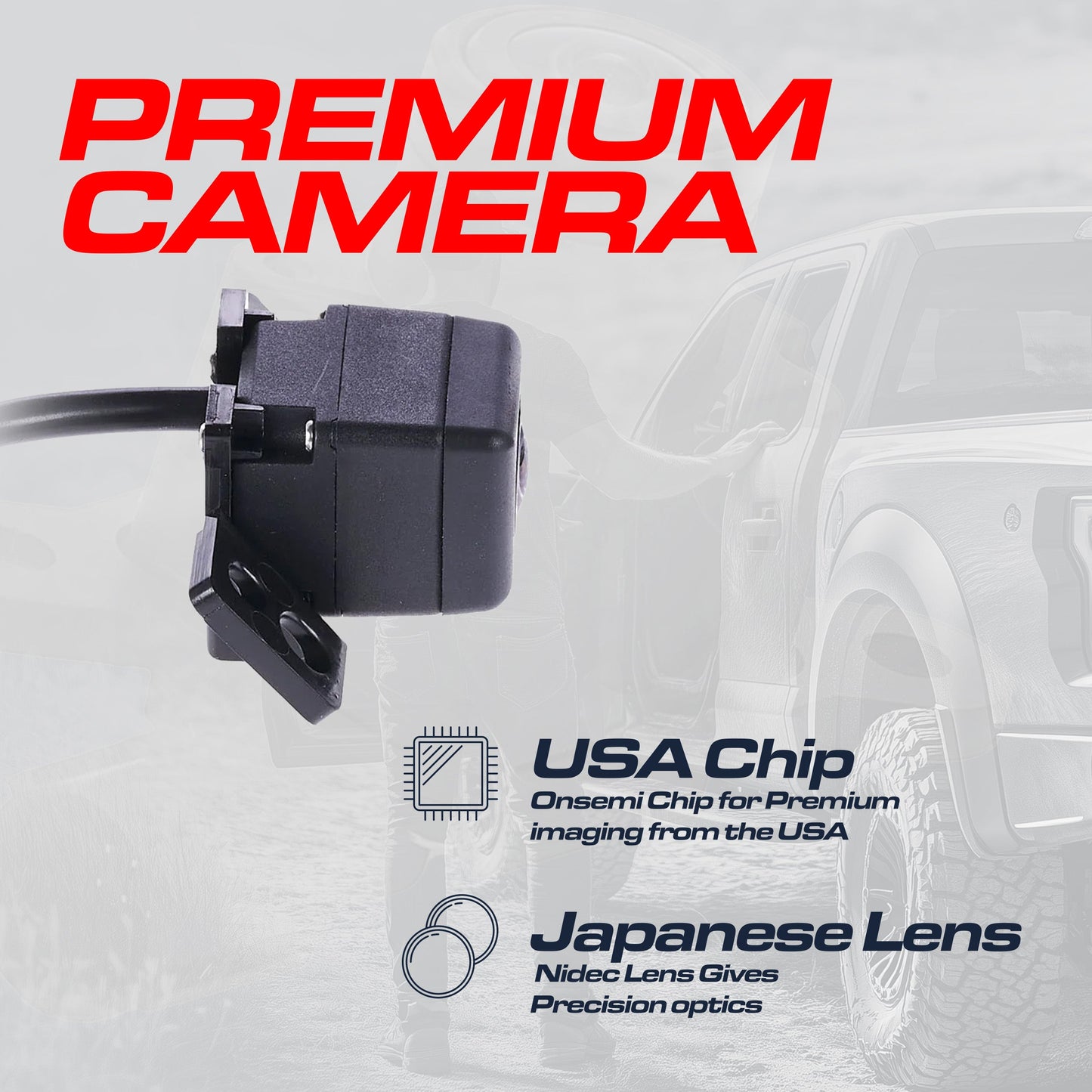 Nissan Titan OEM Backup Camera by Master Tailgaters, black housing, OE Part #28442-9FM1A on Tampa Home & Garden Store
