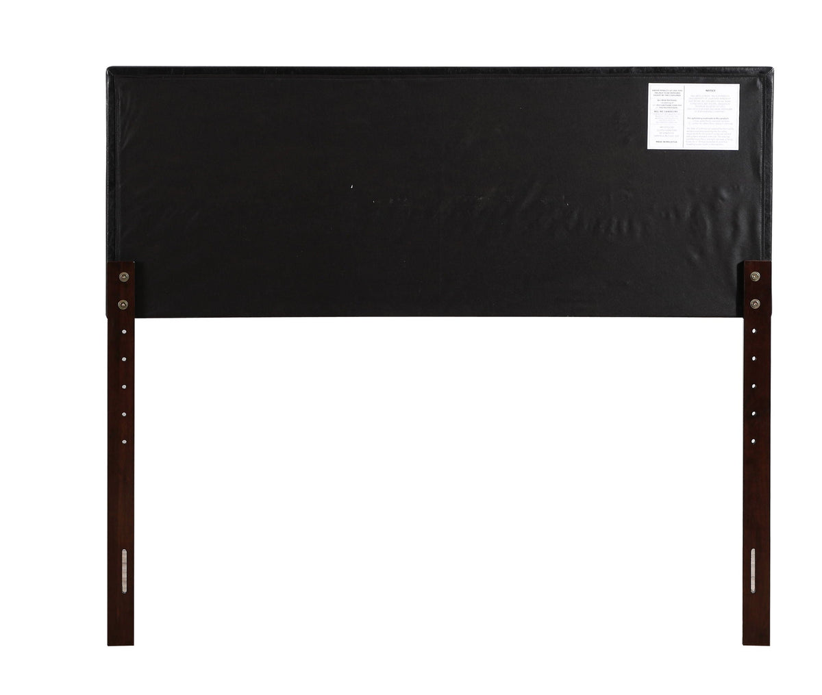 Upholstered headboard back panel in black fabric with adjustable-height wooden legs HouseOfZazla on Tampa Home & Garden Store