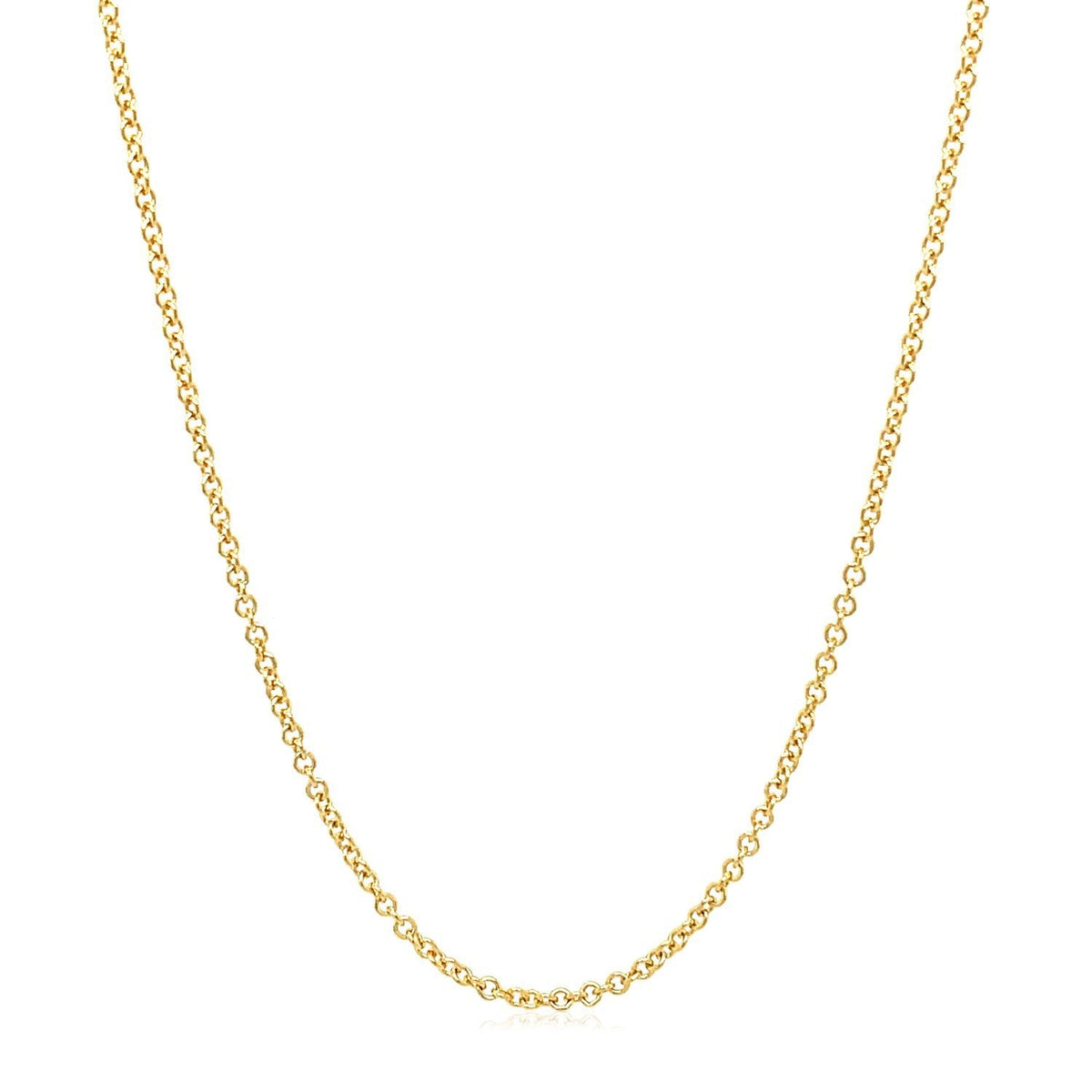 14k yellow gold round cable link chain necklace 1.5mm Bids.com on Tampa Home & Garden Store