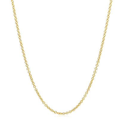 14k yellow gold round cable link chain necklace 1.5mm Bids.com on Tampa Home & Garden Store