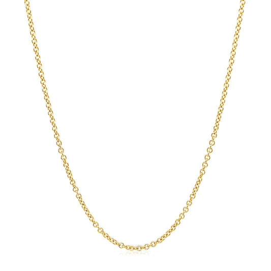 14k yellow gold round cable link chain necklace 1.5mm Bids.com on Tampa Home & Garden Store
