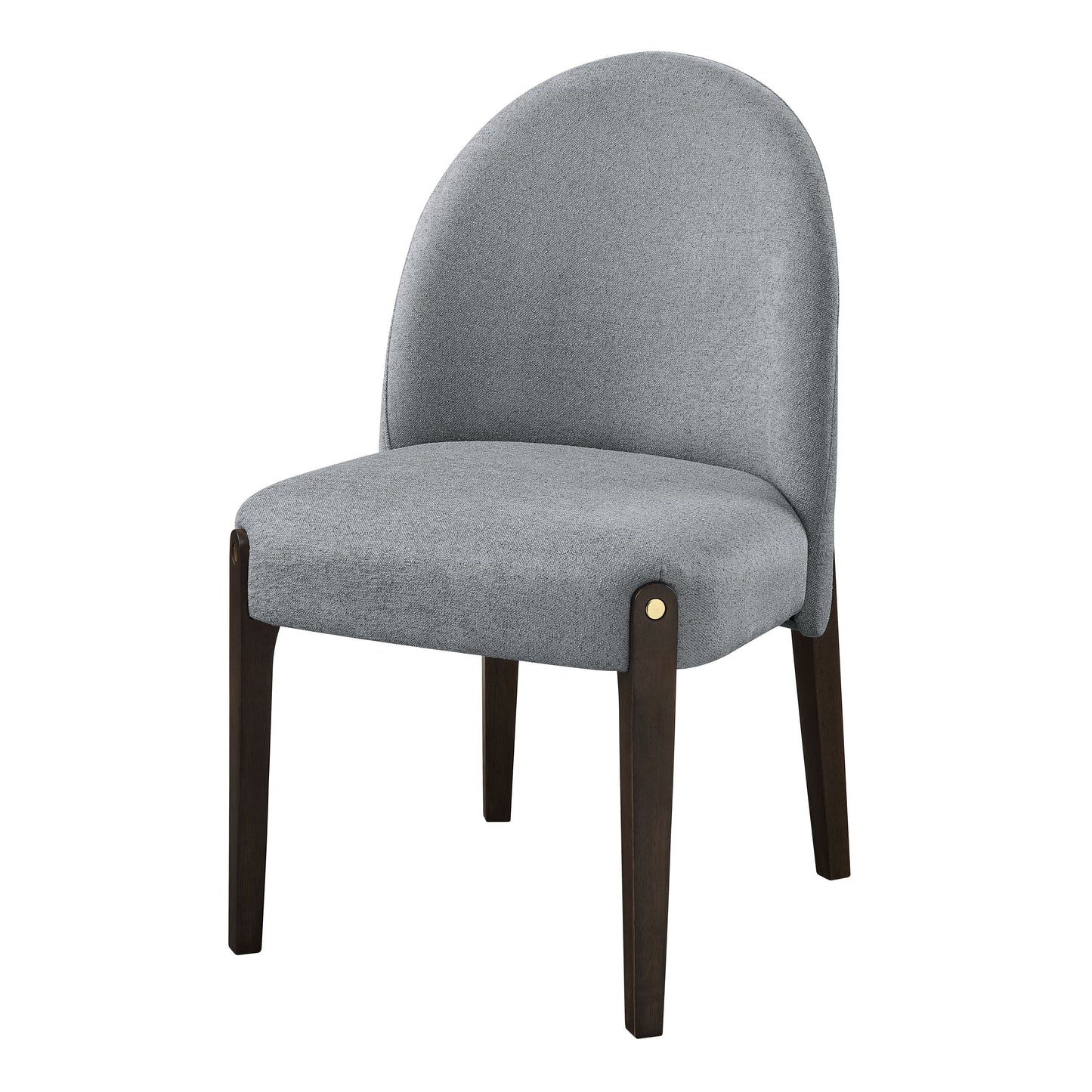 Clayten Gray fabric dining chair set of 2 with espresso finish dark wooden legs on Tampa Home & Garden Store