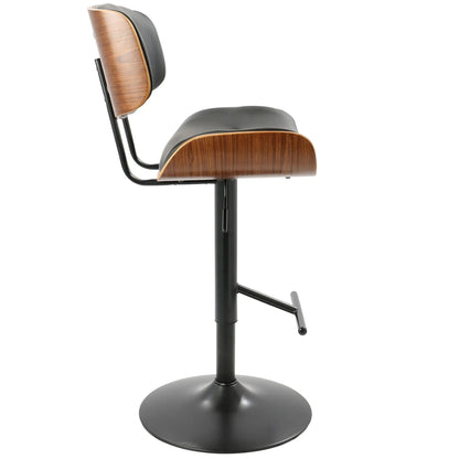 Lombardi Mid Century Modern Adjustable Bar Stool