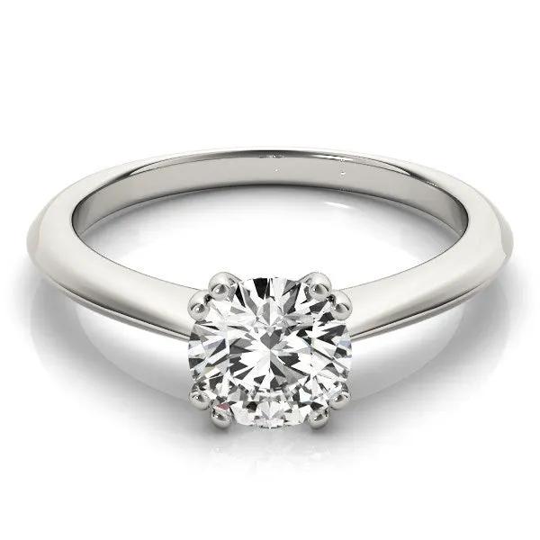 14k white gold solitaire engagement ring with round diamond, six-prong setting, 1 cttw, Bids.com on Tampa Home & Garden Store