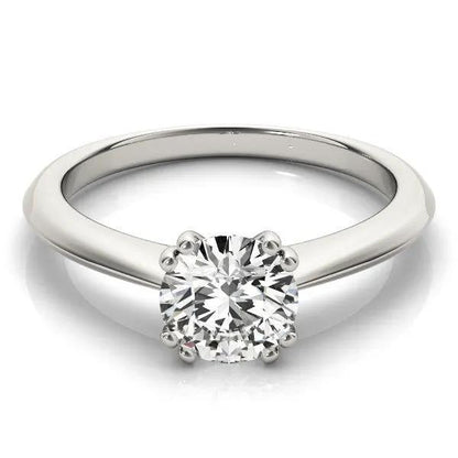 14k white gold solitaire engagement ring with round diamond, six-prong setting, 1 cttw, Bids.com on Tampa Home & Garden Store