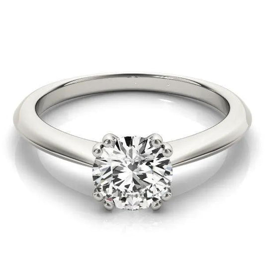 14k white gold solitaire engagement ring with round diamond, six-prong setting, 1 cttw, Bids.com on Tampa Home & Garden Store