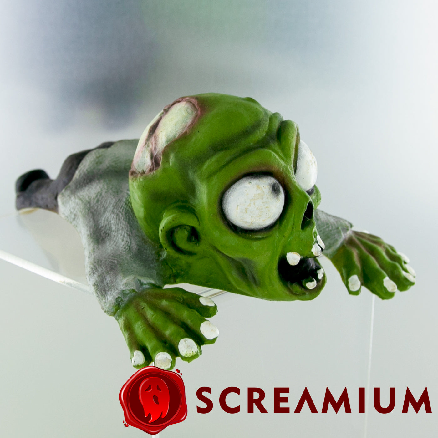 Shoulder Buddy Halloween Accessory - Zombie, green zombie hand with white eyes by SCREAMIUM on Tampa Home & Garden Store