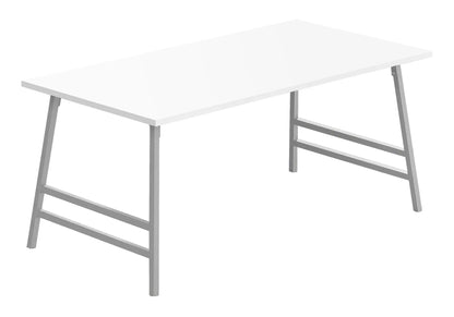 Rectangular coffee table white top grey metal legs Unique Piece Furniture on Tampa Home & Garden Store