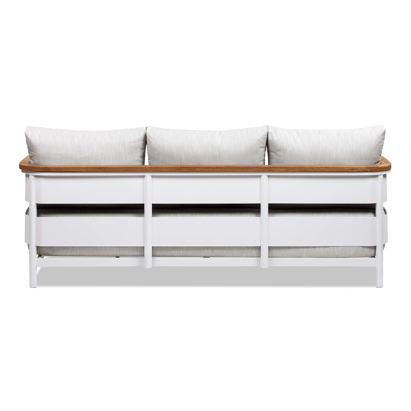 Rhodes 2pc Teak and Aluminum Outdoor Sofa Set
