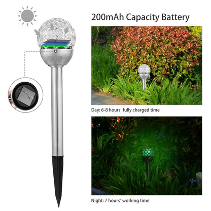 Solarek 3-Pcs RGB solar ball lights IP44 waterproof landscape decor by GBruno Store on Tampa Home & Garden Store