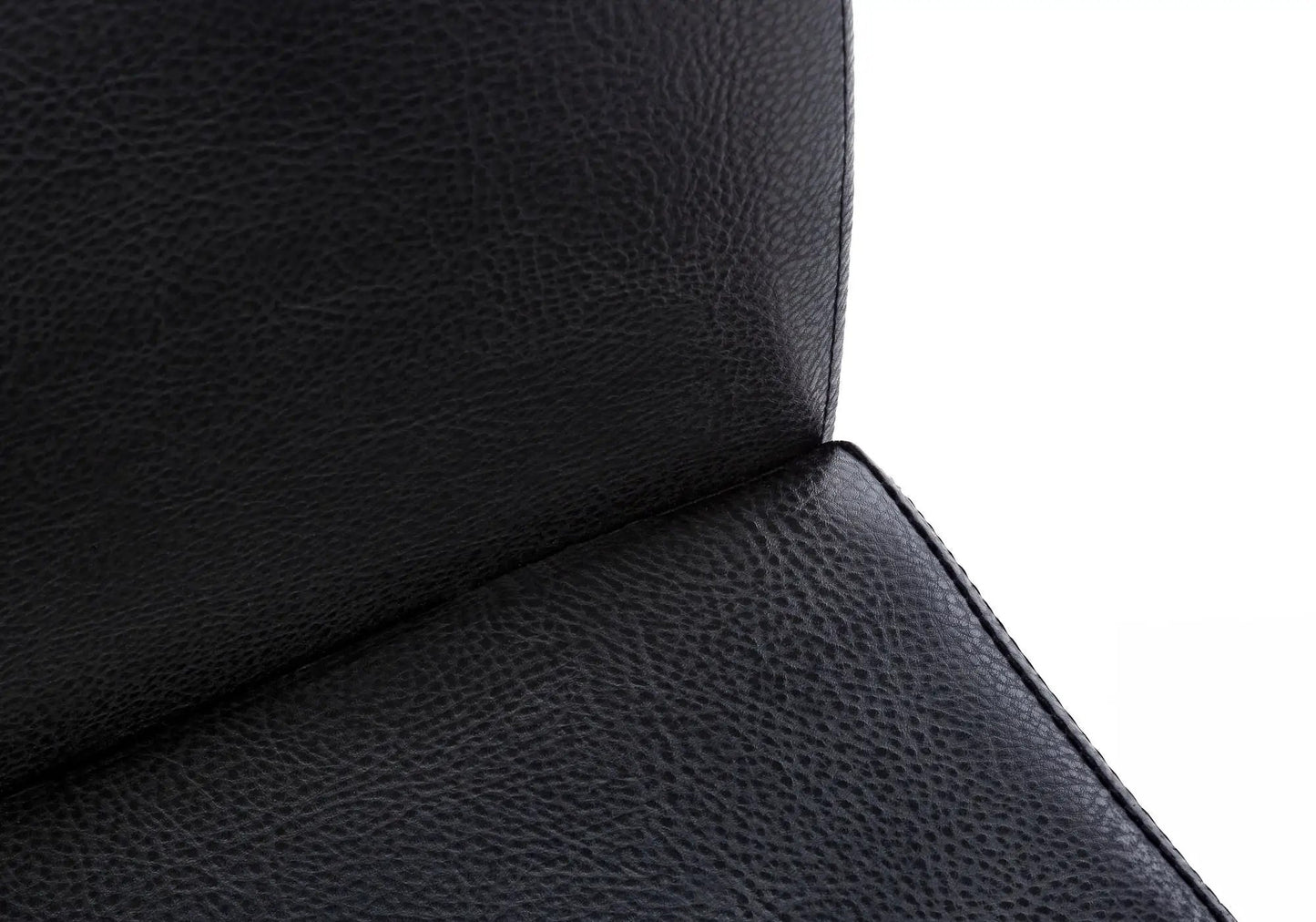 Dining chair side upholstered set of 2 in black textured leather by Unique Piece Furniture on Tampa Home & Garden Store