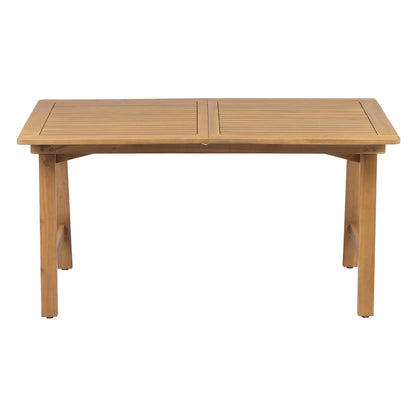 Versatile and Extendable Acacia Wood Table