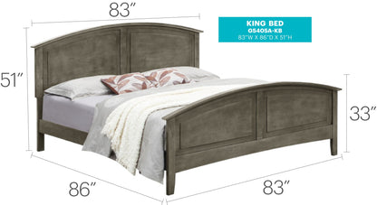 Modern Farmhouse Arch Bed With Real Veneers