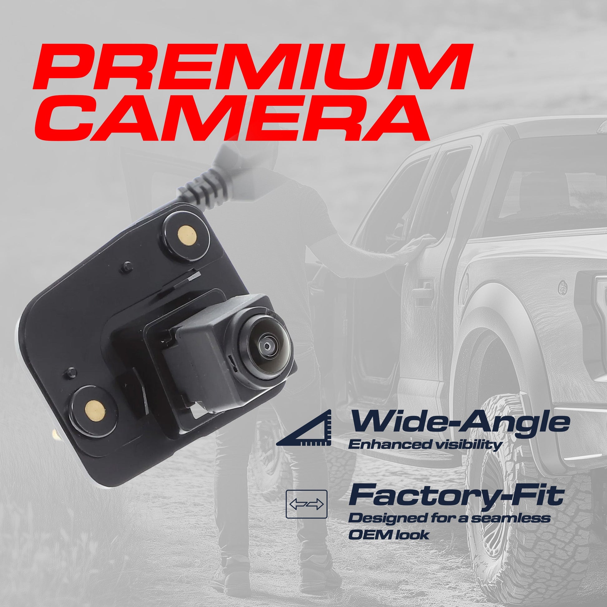 OEM backup camera for Nissan Versa Note with AVM, black housing mounting bracket on Tampa Home & Garden Store