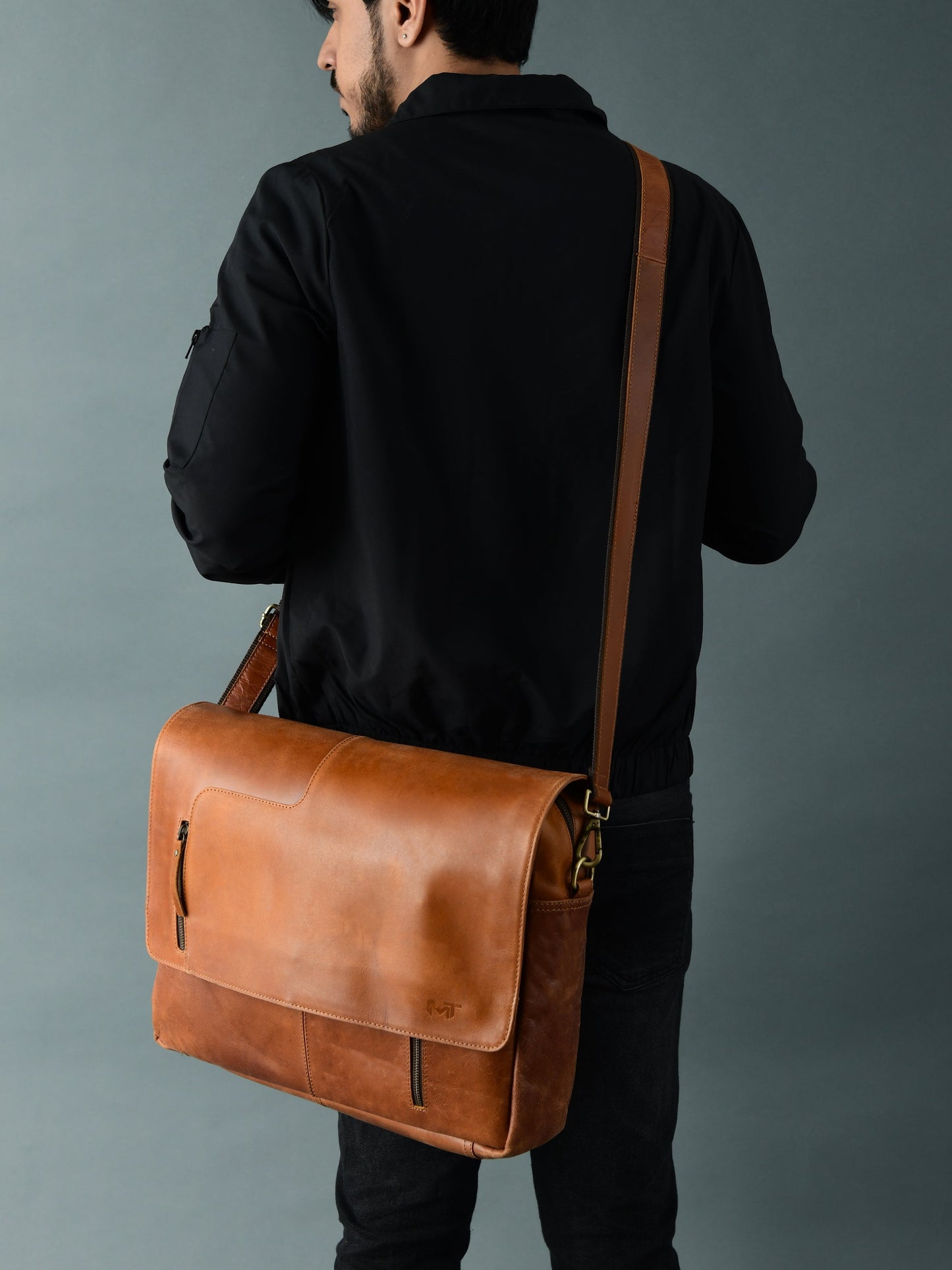 Wilson Tan Leather Crossbody Bag - Tampa Home & Garden Store