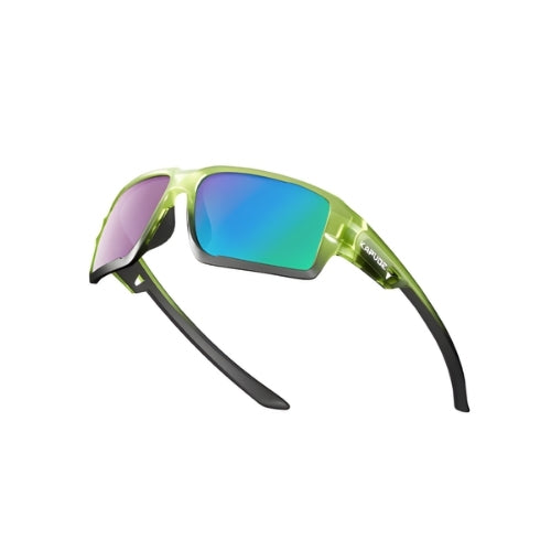 Kapvoe polarized sunglasses neon lime frame with blue mirrored lenses by BikerZoneZ on Tampa Home & Garden Store