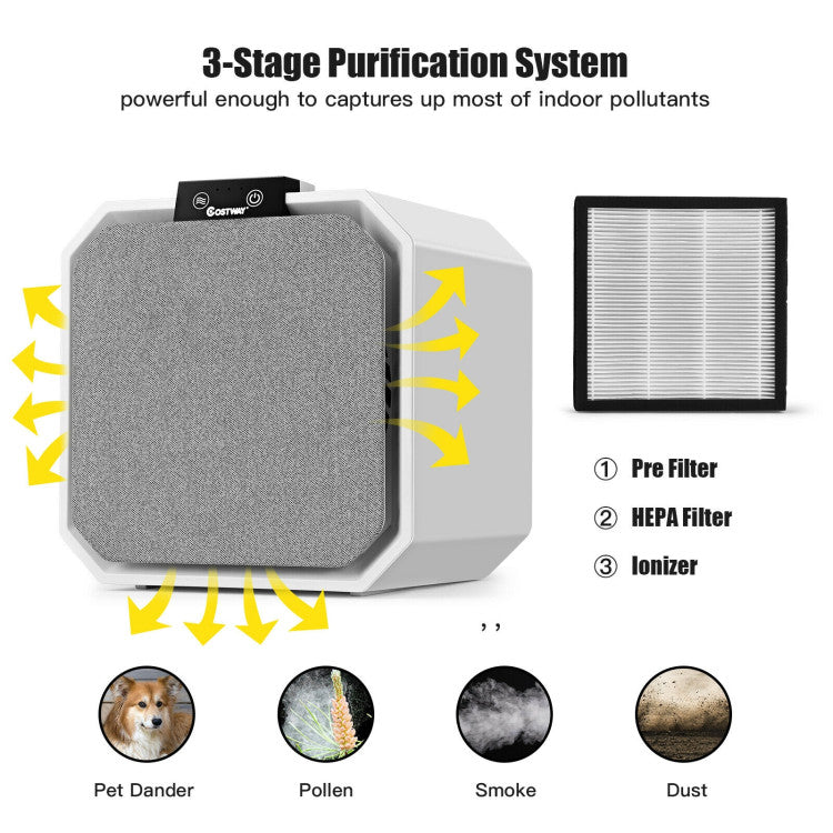 Purificador de aire HEPA de escritorio