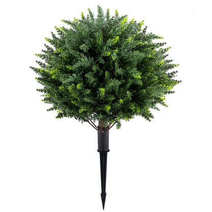 Artificial Cypress Topiary Trees 27.5 Inches Set 2