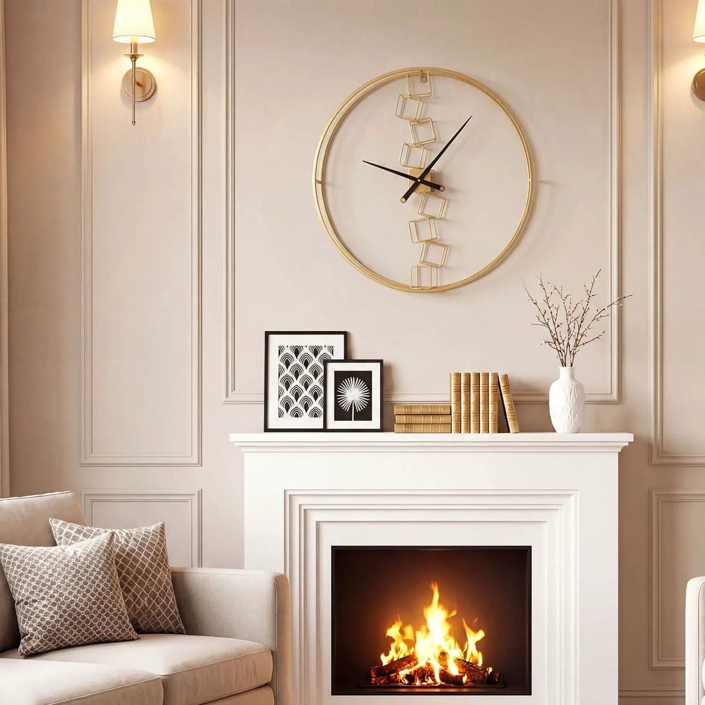 27 Inch Wall Clock for Living Room and Kitchen