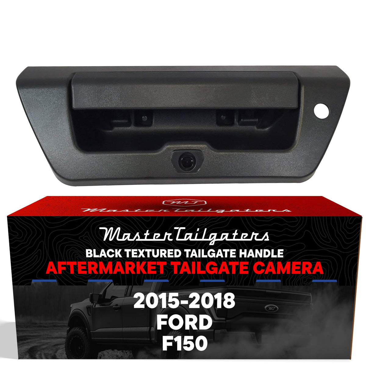 Master Tailgaters black replacement tailgate handle with backup camera for Ford F-150 2015-2018 on Tampa Home & Garden Store