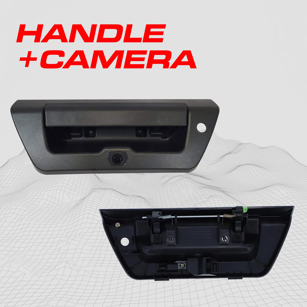 Master Tailgaters black replacement tailgate handle with backup camera for Ford F-150 2015-2018 on Tampa Home & Garden Store