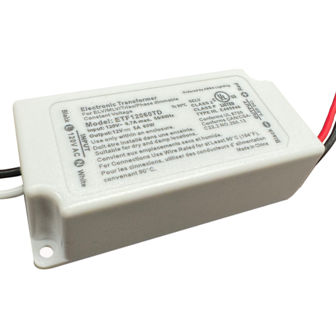 TSDCS60 – 12V 60W Transformer for LED Strip, Module and Tape Lights Residential Commercial