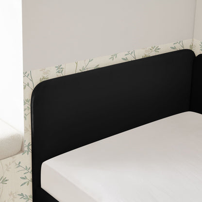 Upholstered Platform Sofa Bed with Drawers