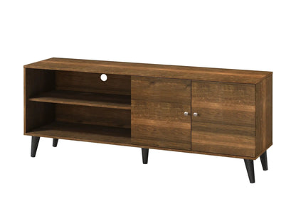 Amidon TV Stand With Storage Shelves and Cabinet