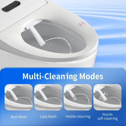 White smart bidet toilet seat by HouseOfZazla with heated seat and adjustable controls on Tampa Home & Garden Store