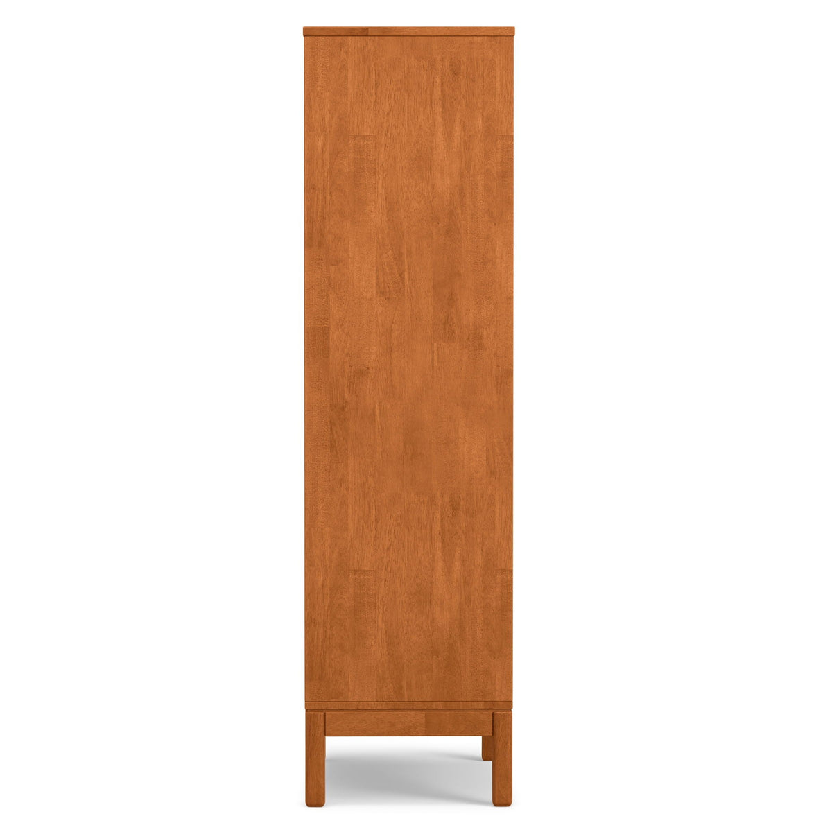 HouseOfZazla adjustable bookcase with storage and wood shelves in warm brown finish on Tampa Home & Garden Store