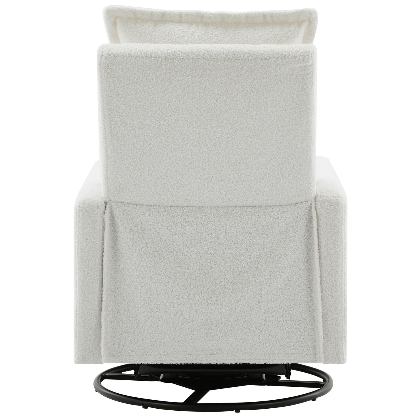 Cozy Swivel Glider Recliner Chair and Leg Rest