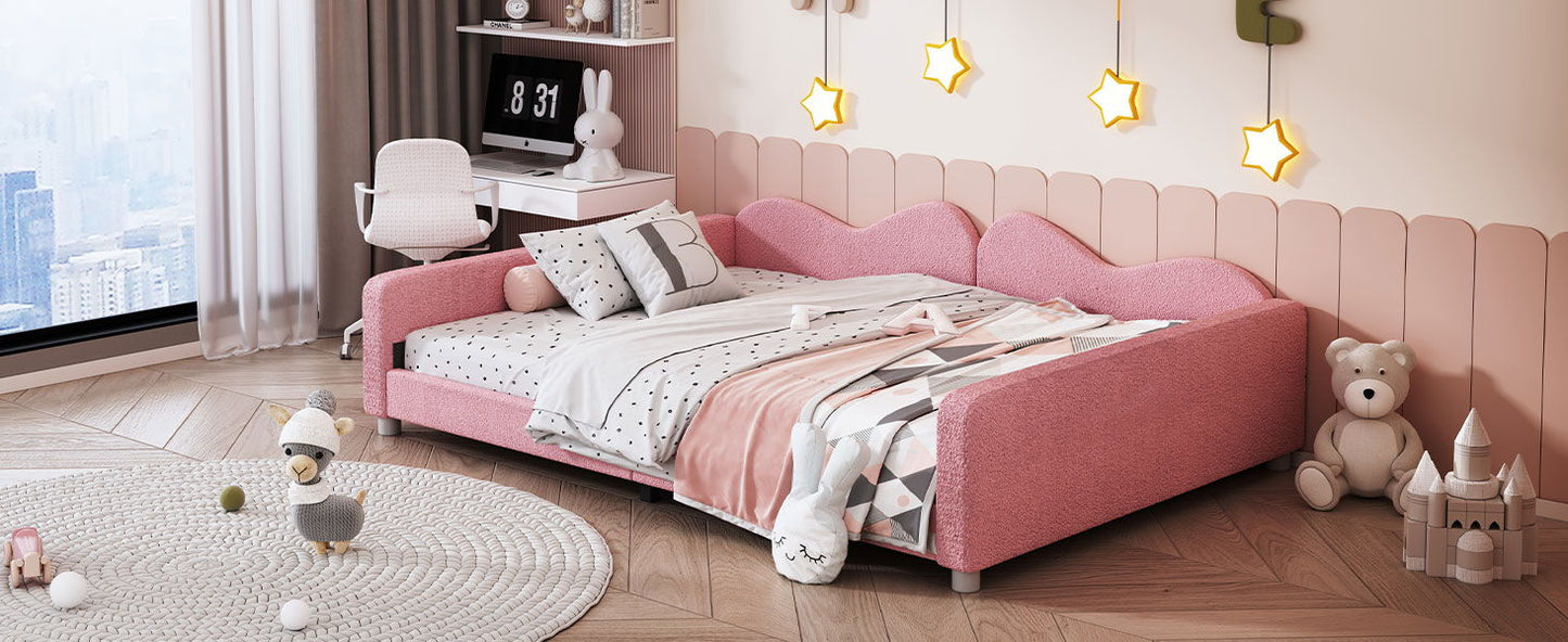 Modern Sherpa Daybed and Cloud Shaped Backrest