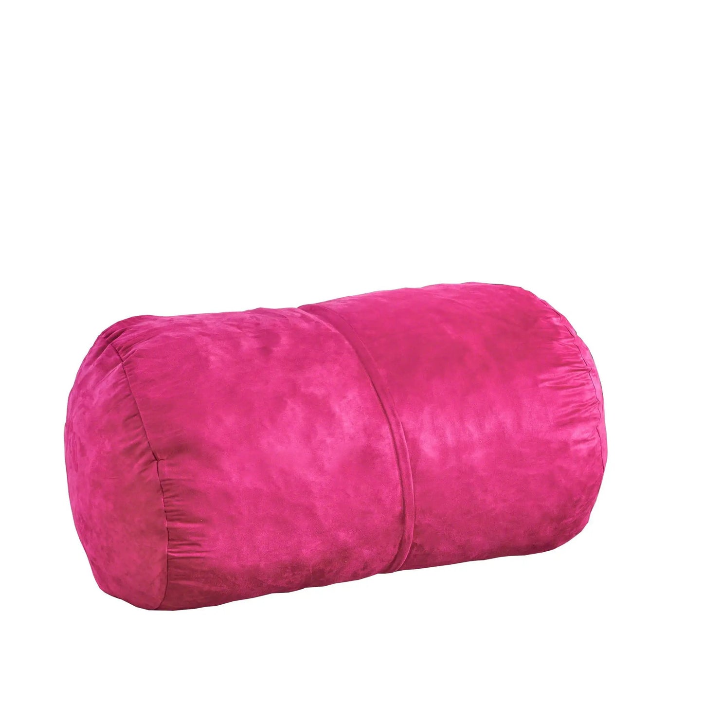 Michael Modern Cylindrical Suede Bean Bag Chair