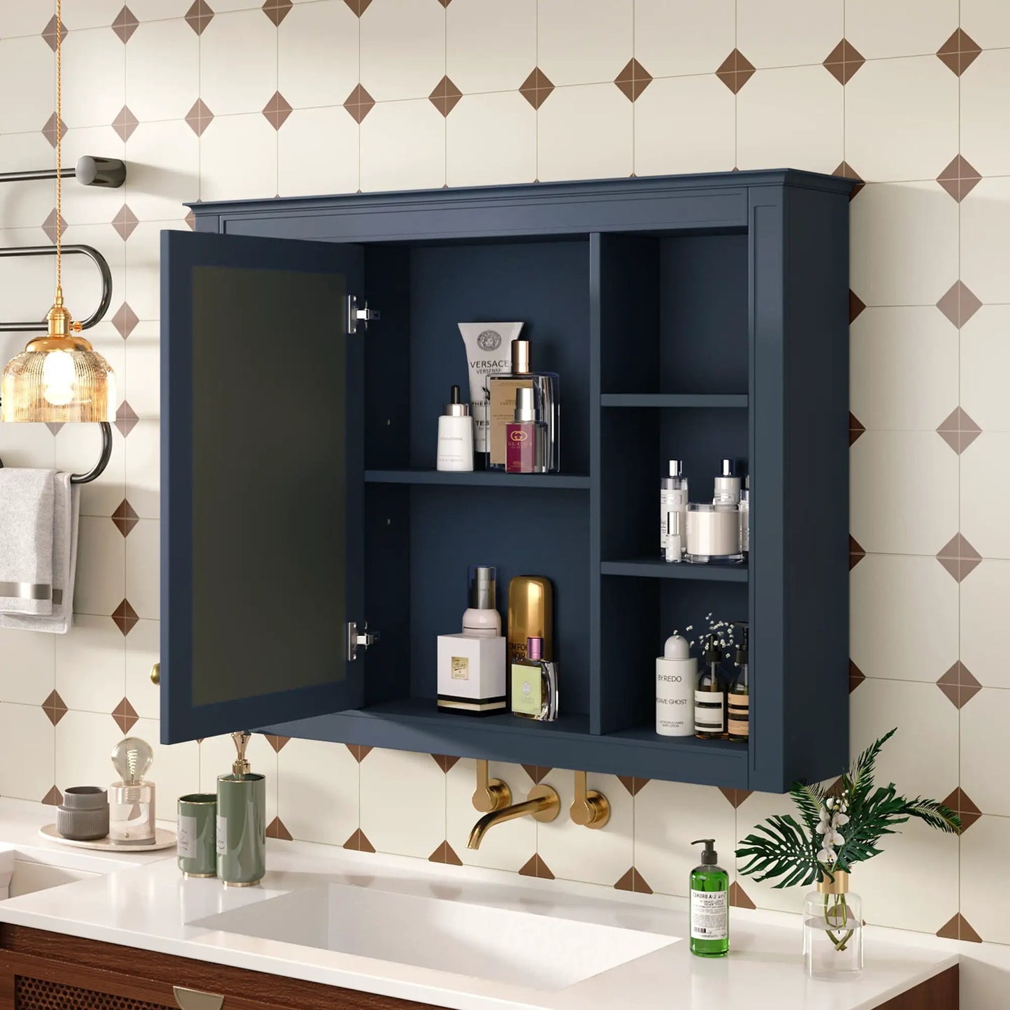 Wall Mounted Medicine Cabinet with Mirror