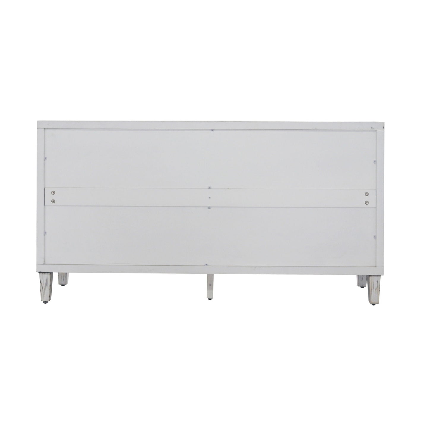 White Wash 4 Door Wooden Accent Cabinet for Home