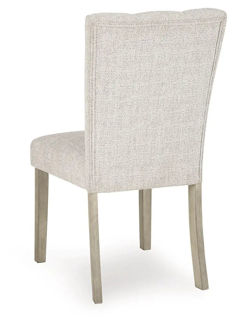 Larawyn Upholstered Side Chair Set 2 Bisque