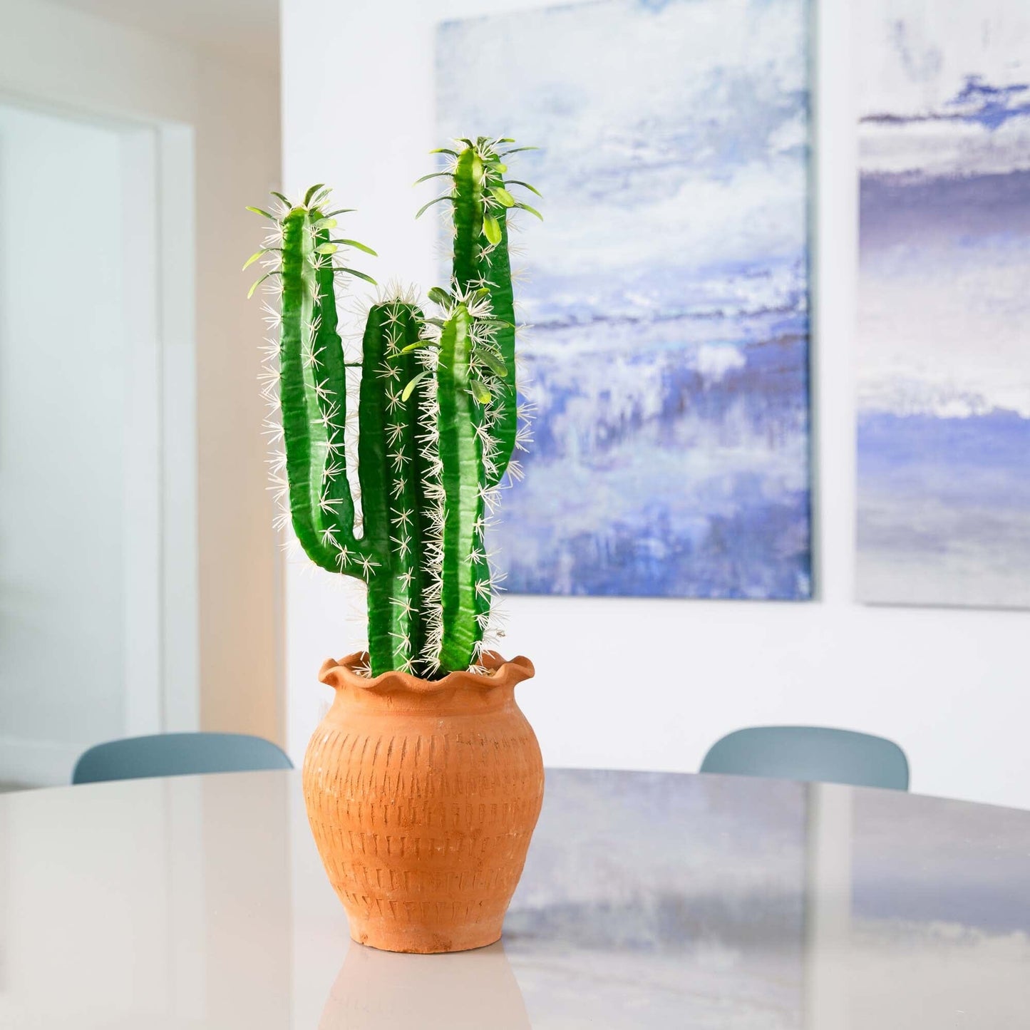 28” Artificial Cactus in Terracotta Planter - Tampa Home & Garden Store