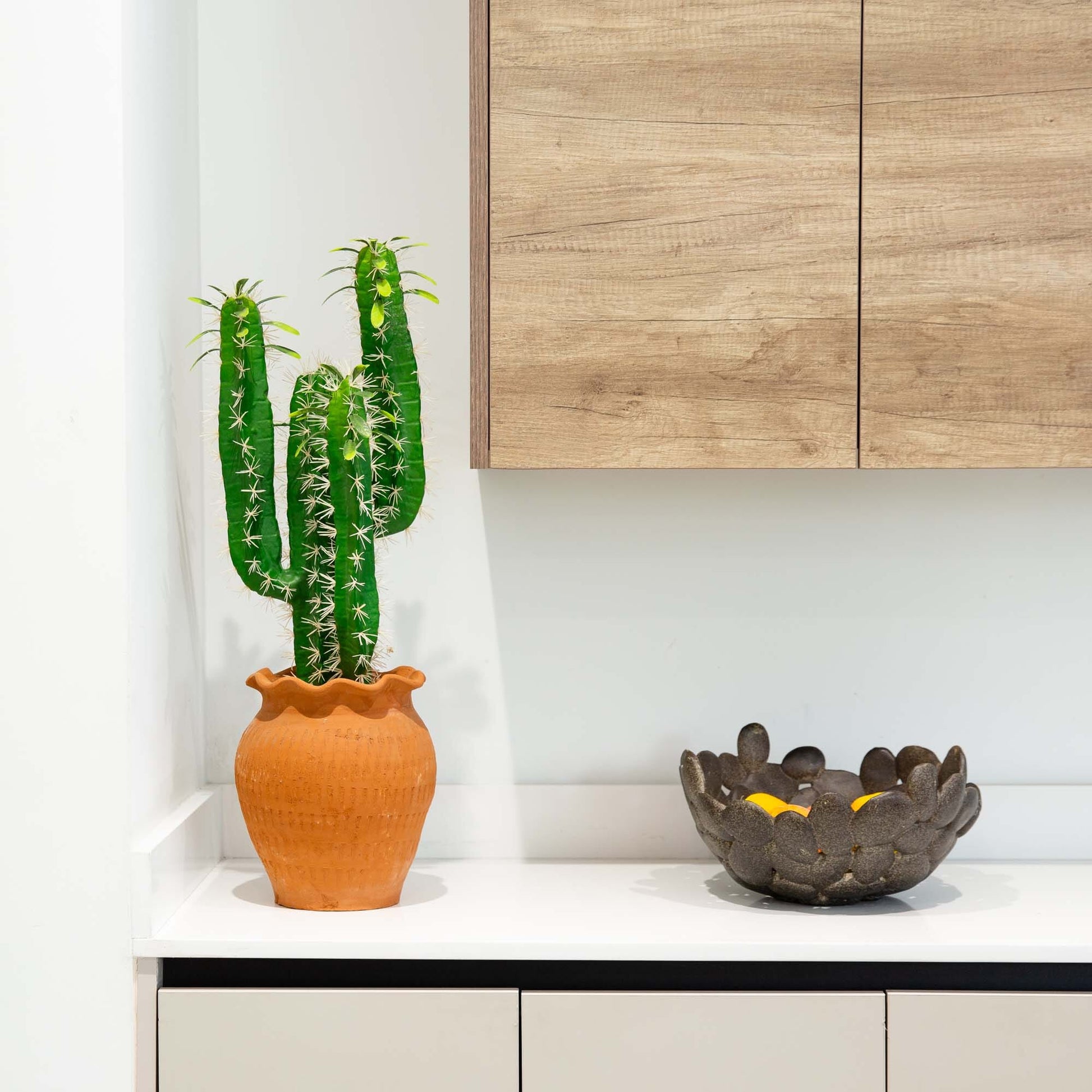 28” Artificial Cactus in Terracotta Planter - Tampa Home & Garden Store