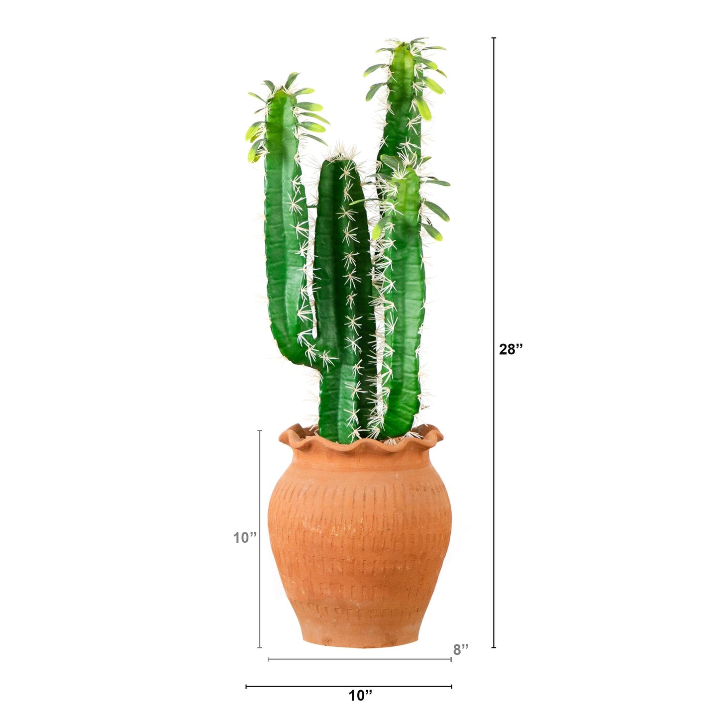 28” Artificial Cactus in Terracotta Planter - Tampa Home & Garden Store