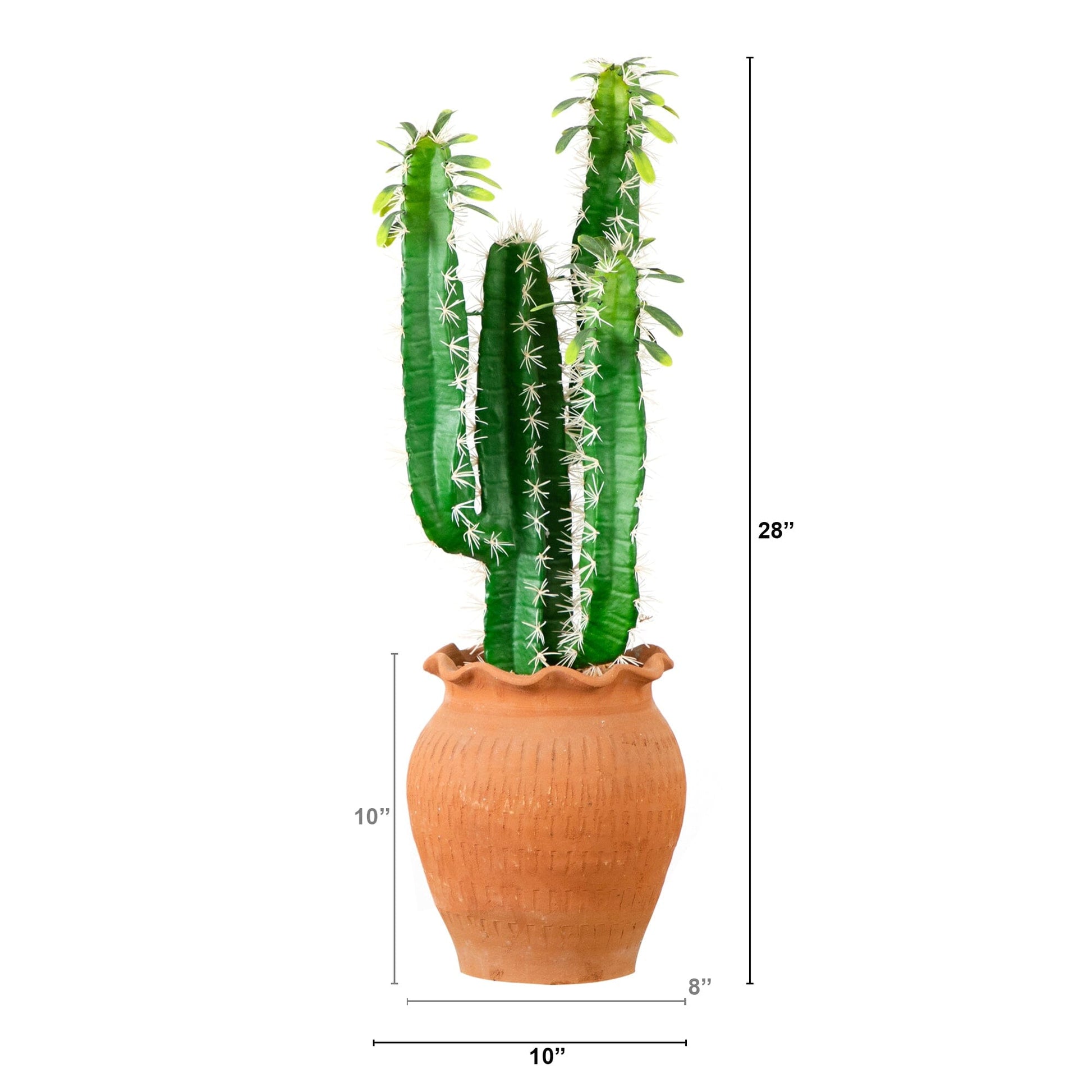 28” Artificial Cactus in Terracotta Planter - Tampa Home & Garden Store