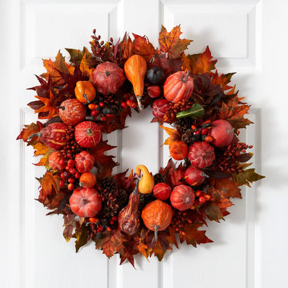 28" Harvest Wreath - Tampa Home & Garden Store