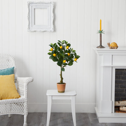 28” Lemon Artificial Tree in Decorative Planter - Tampa Home & Garden Store