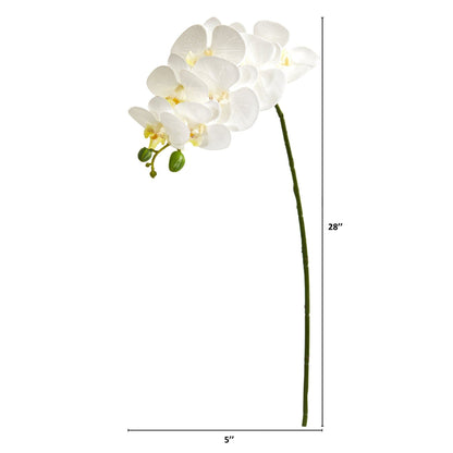 28” Orchid Phalaenopsis Artificial Flower Stem (Set of 6) - Tampa Home & Garden Store