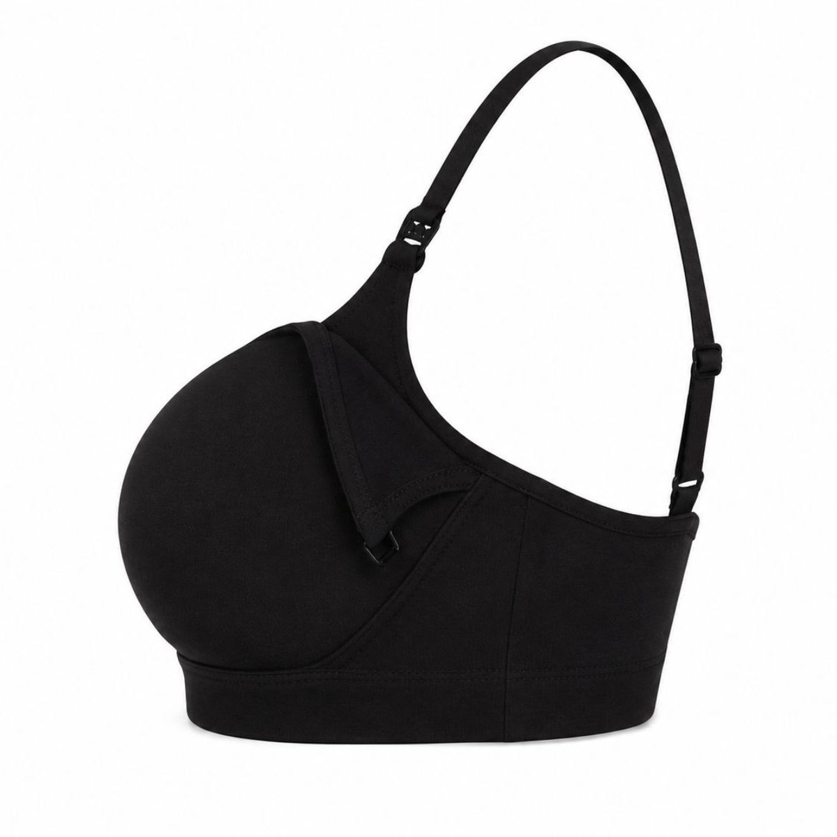 Nursing Bralette Net Positive organic cotton black with adjustable straps on Tampa Home & Garden Store